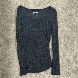 Mudd Fitted Gray Long Sleeve Tee
